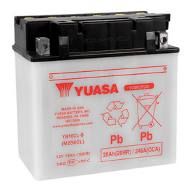 YUASA Standard Battery without Acid YB16CLB