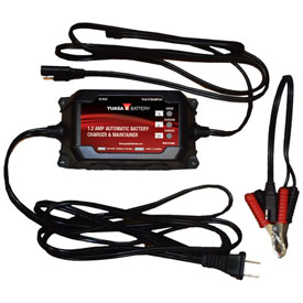 YUASA 1.2 Amp Automatic Battery Charger and Maintainer