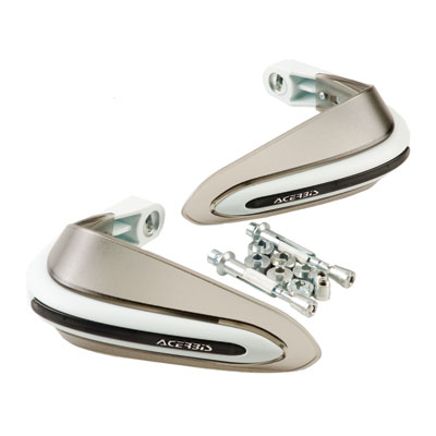 Acerbis Dual Road Handguards White Acerbis Dual Road Handguards White