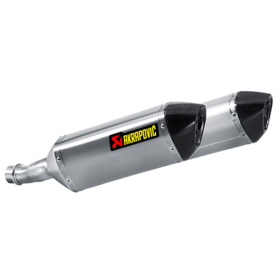 Akrapovic Slip-On Titanium Exhaust Dual Titanium/Carbon Fiber Akrapovic Slip-On Titanium Exhaust Dual Titanium/Carbon Fiber