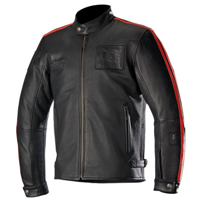 Alpinestars Charlie Tech-Air Leather Jacket XX-Large Black/Red Alpinestars Charlie Tech-Air Leather Jacket XX-Large Black/Red