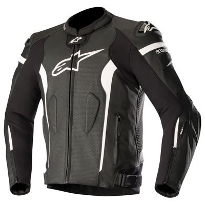 Alpinestars Missile Tech-Air Leather Jacket Euro 60 Black/White Alpinestars Missile Tech-Air Leather Jacket Euro 60 Black/White