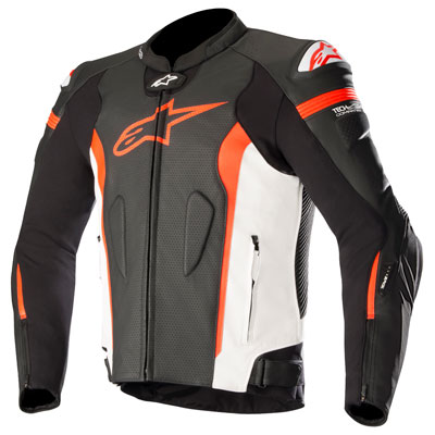 Alpinestars Missile Tech-Air Leather Jacket Euro 54 Black/White/Red Alpinestars Missile Tech-Air Leather Jacket Euro 54 Black/White/Red