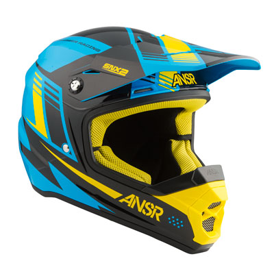 Answer Racing SNX 2 Helmet Small Blue/Black/Yellow Answer Racing SNX 2 Helmet Small Blue/Black/Yellow