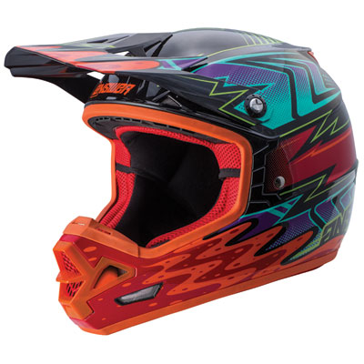 Answer Racing AR3 Haze Helmet X-Large Orange/Red Answer Racing AR3 Haze Helmet X-Large Orange/Red