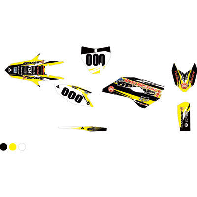 Attack Graphics Custom Blitz Complete Bike Graphics Kit Black/RM Yellow Attack Graphics Custom Blitz Complete Bike Graphics Kit Black/RM Yellow