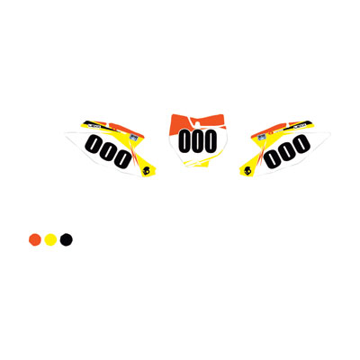 Attack Graphics Custom Blitz Full Coverage Number Plate Backgrounds Orange/Yellow Attack Graphics Custom Blitz Full Coverage Number Plate Backgrounds Orange/Yellow