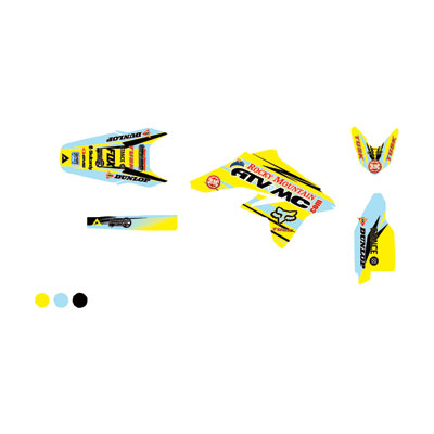 Attack Graphics Custom Blitz Full Trim Kit RM Yellow/Baby Blue Attack Graphics Custom Blitz Full Trim Kit RM Yellow/Baby Blue