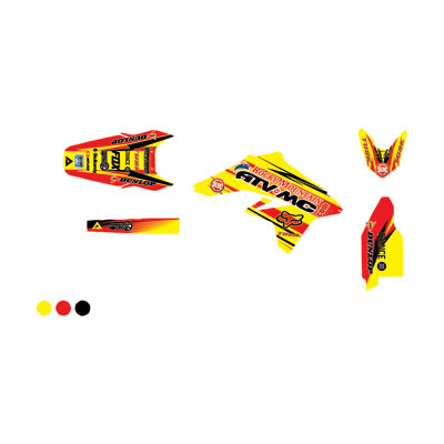 Attack Graphics Custom Blitz Full Trim Kit RM Yellow/Red Attack Graphics Custom Blitz Full Trim Kit RM Yellow/Red