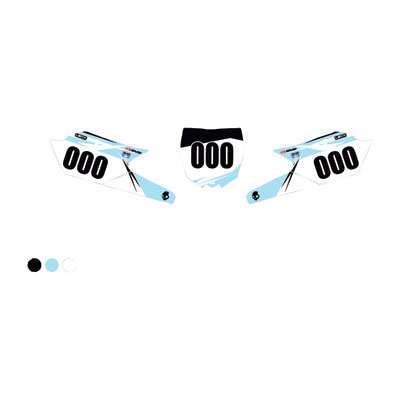 Attack Graphics Custom Blitz Full Coverage Number Plate Backgrounds Black/Baby Blue Attack Graphics Custom Blitz Full Coverage Number Plate Backgrounds Black/Baby Blue