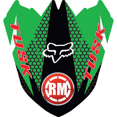 Attack Graphics Deseret Front Fender Decal Green Attack Graphics Deseret Front Fender Decal Green