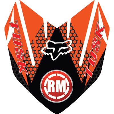 Attack Graphics Deseret Front Fender Decal Orange Attack Graphics Deseret Front Fender Decal Orange