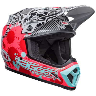 image of bell MX-9 tagger splatter MIPS helmet