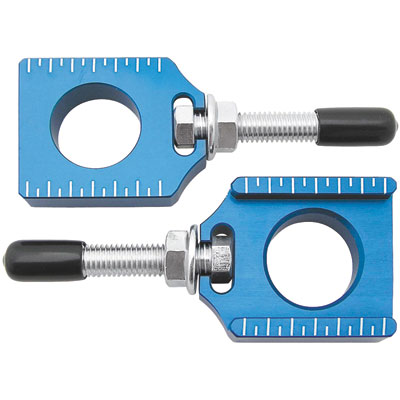 Bolt Billet Aluminum Chain Adjuster Blocks Blue Bolt Billet Aluminum Chain Adjuster Blocks Blue
