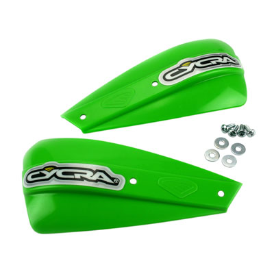 Cycra Low Profile Replacement Handshields Kawasaki Green Cycra Low Profile Replacement Handshields Kawasaki Green