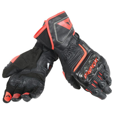 Dainese Carbon D1 Long Gloves XX-Large Black/Black/Red Dainese Carbon D1 Long Gloves XX-Large Black/Black/Red