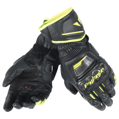 Dainese Druid D1 Long Gloves XX-Large Black/Black/Hi-Vis Dainese Druid D1 Long Gloves XX-Large Black/Black/Hi-Vis