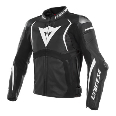 Dainese Mugello Perforated Leather Jacket Euro 52 Black/Black/White Dainese Mugello Perforated Leather Jacket Euro 52 Black/Black/White