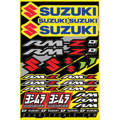 D’Cor Visuals Suzuki RMZ Decal Sheet D’Cor Visuals Suzuki RMZ Decal Sheet