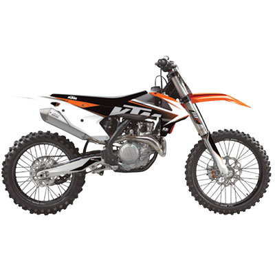 D’Cor Visuals Raceline KTM Complete Graphics Kit White Backgrounds D’Cor Visuals Raceline KTM Complete Graphics Kit White Backgrounds