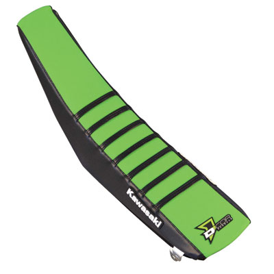 D’Cor Visuals Gripper Seat Cover Kawasaki Ribbed Black/Green D’Cor Visuals Gripper Seat Cover Kawasaki Ribbed Black/Green