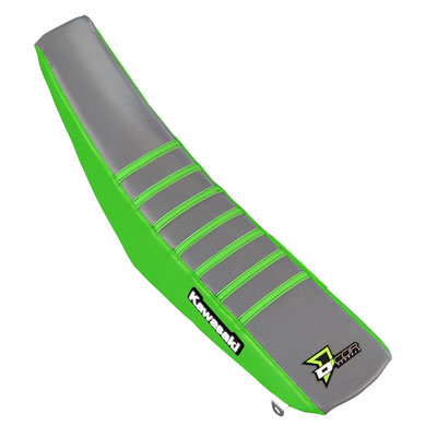 D’Cor Visuals Gripper Seat Cover Kawasaki Ribbed Green/Grey D’Cor Visuals Gripper Seat Cover Kawasaki Ribbed Green/Grey