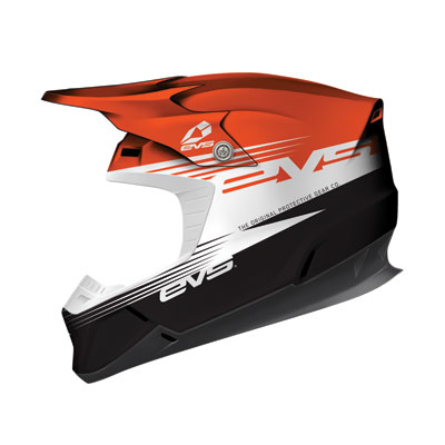 EVS T5 Works Helmet XX-Large Orange/White/Black EVS T5 Works Helmet XX-Large Orange/White/Black