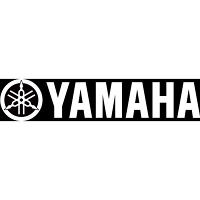 Factory Effex Die-Cut Sticker Yamaha 12 White Factory Effex Die-Cut Sticker Yamaha 12 White