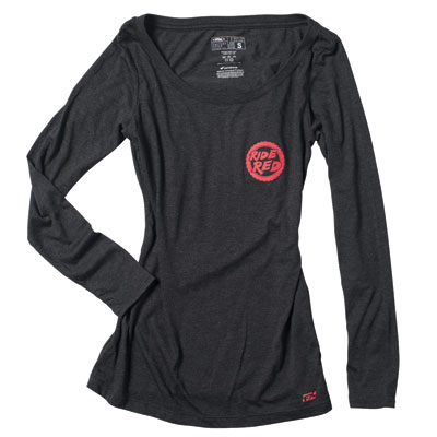 Factory Effex Women's Honda Ride Red Long Sleeve T-Shirt Large Black Factory Effex Women's Honda Ride Red Long Sleeve T-Shirt Large Black