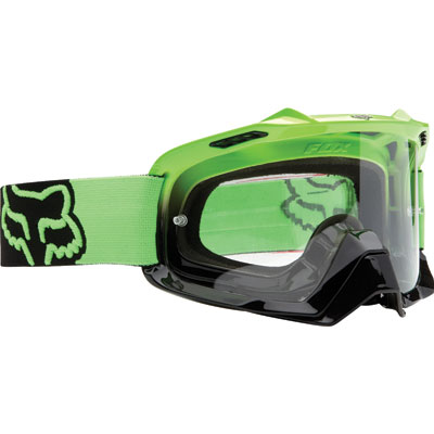 Fox Racing Air Space Goggle 2017 Day Glow Green Frame/Clear Lens Fox Racing Air Space Goggle 2017 Day Glow Green Frame/Clear Lens