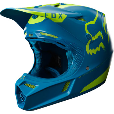 Fox Racing V3 Moth LE Helmet X-Large Teal Fox Racing V3 Moth LE Helmet X-Large Teal