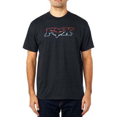 Fox Racing Duel Head T-Shirt Small Black Fox Racing Duel Head T-Shirt Small Black