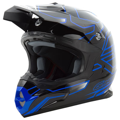 GMax MX86 Step Helmet Large Black/Blue GMax MX86 Step Helmet Large Black/Blue
