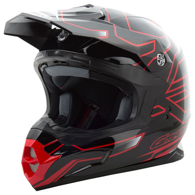 GMax MX86 Step Helmet X-Large Black/Red GMax MX86 Step Helmet X-Large Black/Red