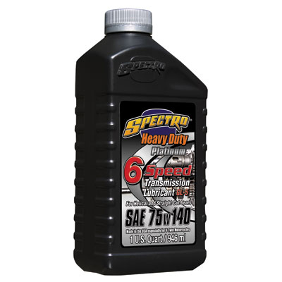 Golden Spectro Heavy Duty Platinum 6-Speed Transmission Lubricant 75W-140 32 oz. Golden Spectro Heavy Duty Platinum 6-Speed Transmission Lubricant 75W-140 32 oz.