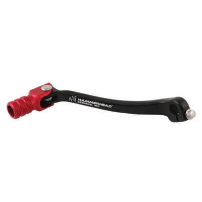 Hammerhead Forged Shift Lever with Knurled Tip Stock Red Hammerhead Forged Shift Lever with Knurled Tip Stock Red