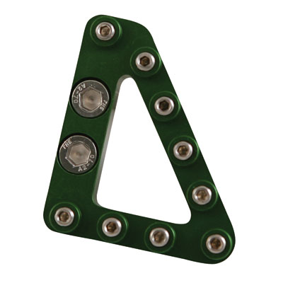 Hammerhead Brake Pedal Replacement Large Aluminum Tip Green Hammerhead Brake Pedal Replacement Large Aluminum Tip Green