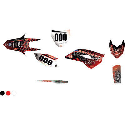 Attack Graphics Custom Havoc Complete Bike Graphics Kit Black/Red Attack Graphics Custom Havoc Complete Bike Graphics Kit Black/Red