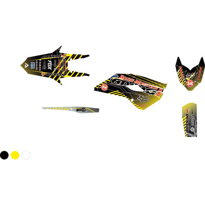 Attack Graphics Custom Havoc Full Trim Kit Black/RM Yellow Attack Graphics Custom Havoc Full Trim Kit Black/RM Yellow