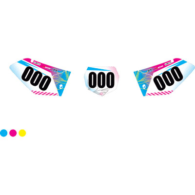 Attack Graphics Custom Havoc Full Coverage Number Plate Backgrounds Pink/Sea Blue Attack Graphics Custom Havoc Full Coverage Number Plate Backgrounds Pink/Sea Blue