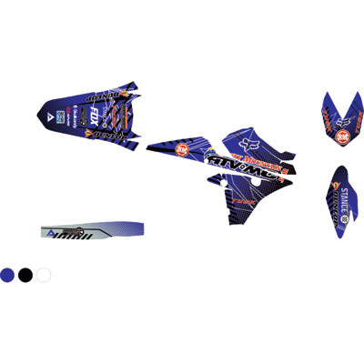 Attack Graphics Custom Havoc Full Trim Kit YZ Blue/White Attack Graphics Custom Havoc Full Trim Kit YZ Blue/White