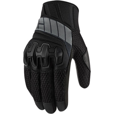 Icon Overlord Mesh Motorcycle Gloves XXX-Large Stealth Icon Overlord Mesh Motorcycle Gloves XXX-Large Stealth