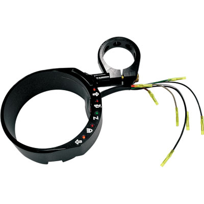 Joker Machine Speedo Relocation Bracket With Solid Clamp Black Anodized Joker Machine Speedo Relocation Bracket With Solid Clamp Black Anodized