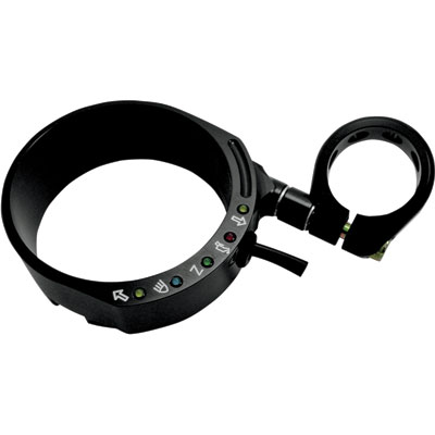 Joker Machine Speedo Relocation Bracket With Solid Clamp Black Anodized Joker Machine Speedo Relocation Bracket With Solid Clamp Black Anodized