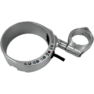 Joker Machine Speedo Relocation Bracket With Swivel Clamp Clear Anodized Joker Machine Speedo Relocation Bracket With Swivel Clamp Clear Anodized
