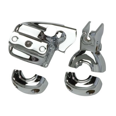 Kuryakyn Chrome Brake & Clutch Control Dress-Up Kit for Dual Disc Kuryakyn Chrome Brake & Clutch Control Dress-Up Kit for Dual Disc