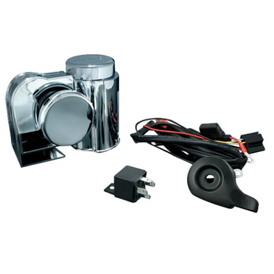 Kuryakyn Deluxe Wolo Bad Boy Air Horn Kit Chrome Kuryakyn Deluxe Wolo Bad Boy Air Horn Kit Chrome