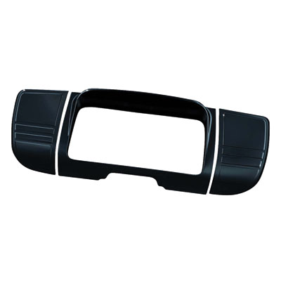 Kuryakyn Tri-Line Deluxe Stereo Trim Gloss Black Kuryakyn Tri-Line Deluxe Stereo Trim Gloss Black