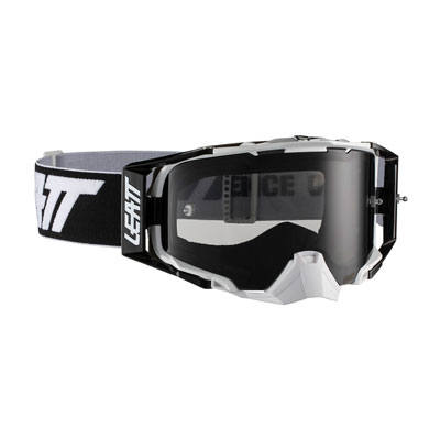 Leatt Velocity 6.5 Goggle Black White Frame/Smoke Lens Leatt Velocity 6.5 Goggle Black White Frame/Smoke Lens