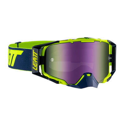 Leatt Velocity 6.5 Goggle Ink Lime Frame/Purple Iriz Lens Leatt Velocity 6.5 Goggle Ink Lime Frame/Purple Iriz Lens
